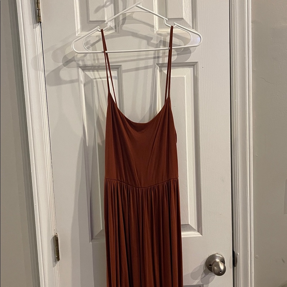 Rolla Coster Terracotta Spaghetti strap flowy jumpsuit